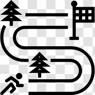 Race Track - Running Track With Finish Line Transparent PNG