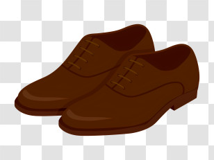 Icon - Pair Of Formal Brown Dress Shoes Transparent PNG