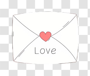 Letter - Romantic Love Letter With Heart Seal Transparent PNG