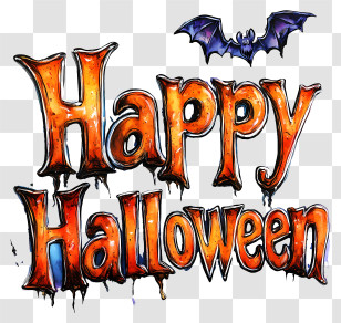 Happy Halloween Text - Happy Halloween Celebration Transparent PNG