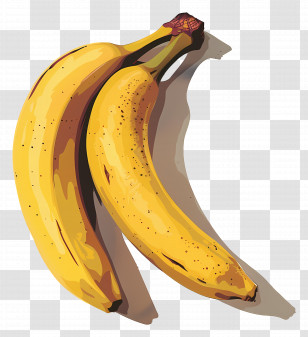Banana - Bananas With Realistic Shading Illustration Transparent PNG