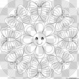 Coloring Book Mandala Child Rangoli Transparent PNG