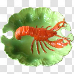 Antique Porcelain Lobster Ceramic - Organism - Pie Dish Transparent PNG