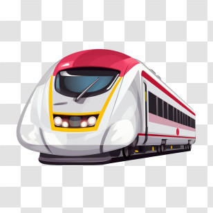 High Speed Train
 - Sleek High-Speed Modern Train Illustration Transparent PNG