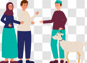 Eid Ul Adha - Exchange Of Goat For Eid Sacrifice Representation Transparent PNG