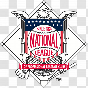 National League Logo - National League Baseball Logo Transparent PNG