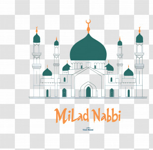 Milad Un Nabi - Islamic Mosque For Milad Nabbi Celebration Transparent PNG