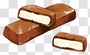 Chocolate Bars - Chocolate Bars With Cream Filling Transparent PNG