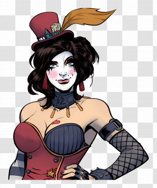Moxxi - Circus Performer Character Design Transparent PNG