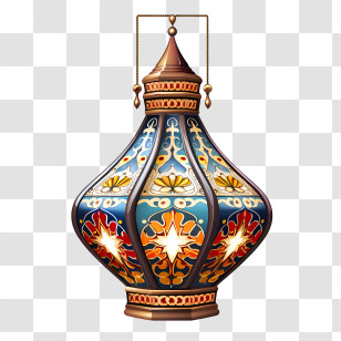 Islamic Lantern - Ornate Decorative Lantern Transparent PNG