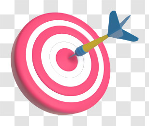 Arrow - Blue Dart Hitting Target Transparent PNG