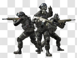Call Of Duty - Illustration Of Armed Tactical Soldiers Transparent PNG