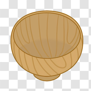 Cartoon - Wooden Bowl Illustration Design Transparent PNG