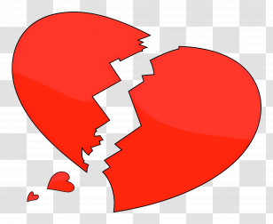 Broken Heart - Broken Heart Symbol Of Love Transparent PNG