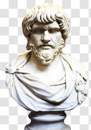 Bust National Archaeological Museum, Naples Romania Dacia Trajan's Column - Philosopher - Roman Sculpture Transparent PNG