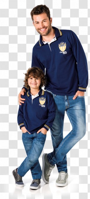 T-shirt Polo Shirt Son Father - Blue - Pai E Filho Transparent PNG
