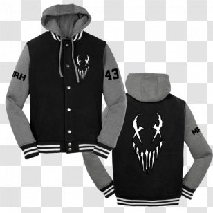 Hoodie Jacket T-shirt Clothing - Zipper - Letterman With Hood Transparent PNG