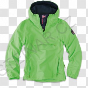 Hoodie Jacket Polar Fleece Bluza Green - Outerwear Transparent PNG