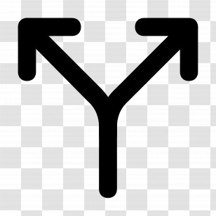 Two Direction Arrow - Two-Way Directional Arrow Symbol Transparent PNG