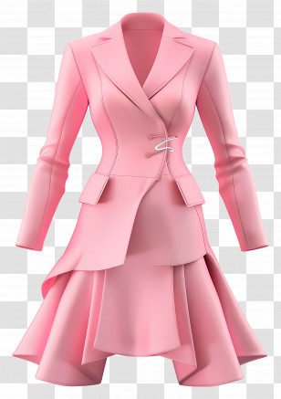 Formal Wear Women - Elegant Pink Formal Dress Transparent PNG