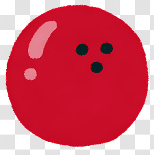 Sport Elements - Red Bowling Ball For Leisure Game Transparent PNG