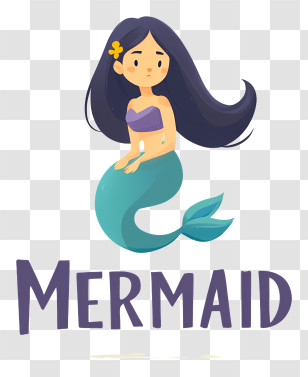 Mermaid Logo - Mermaid Cartoon Transparent PNG