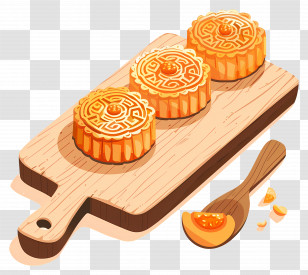Mooncakes - Traditional Mooncakes For Mid-Autumn Festival Transparent PNG