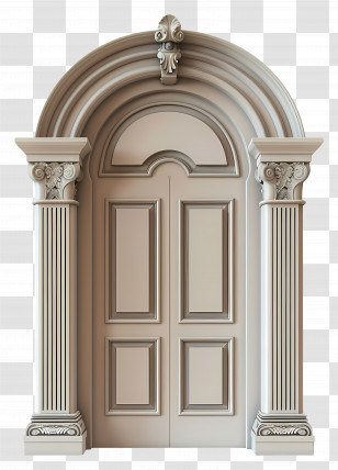 Arch Door Frame - Luxurious Stone Doorway With Arch Transparent PNG