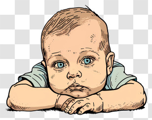 Infant Baby - Cute Baby Drawing Transparent PNG