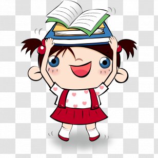 Cartoon Child Illustration - Watercolor - Cute Pupils Transparent PNG