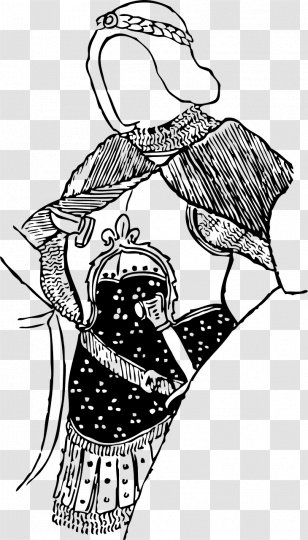 Line Art Clip - Drawing - Medieval Armor Transparent PNG