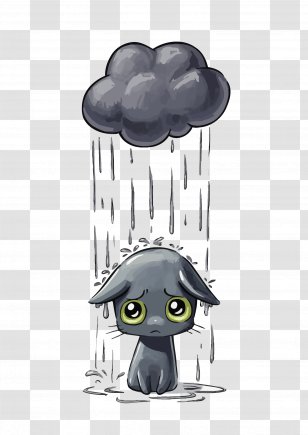Cat Kitten Drawing Dog Illustration - Cross Stitch - Vector Sad Transparent PNG
