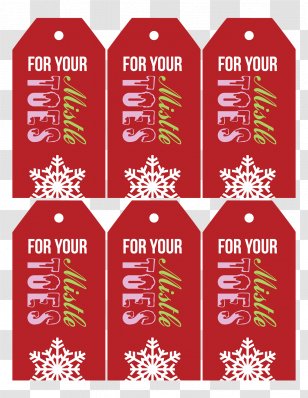 Mistletoe Nail Christmas Gift - Text - Wrapping Transparent PNG