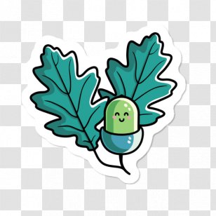 Oak Tree Leaf - Plant - Cartoon Transparent PNG