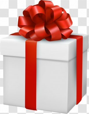Gift Decorative Box Ribbon - Greeting Note Cards - Red Transparent PNG