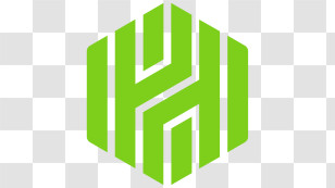 Huntington Bank Logo - Geometric Green Hexagon H Logo Transparent PNG