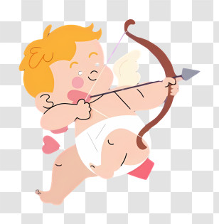 Cupid - Cupid Shooting Arrow Transparent PNG