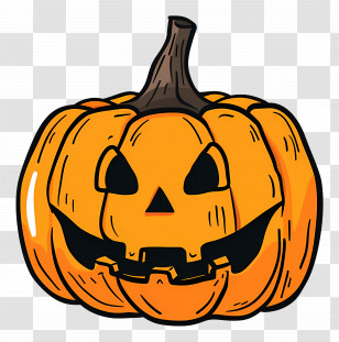 Jack O Lantern - Spooky Carved Pumpkin For Halloween Transparent PNG