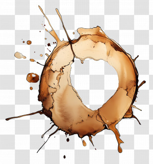 Coffee Stain - Coffee Stain Ring Transparent PNG