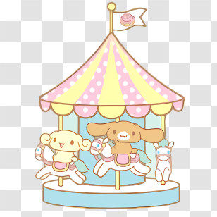 Cinnamoroll - Cute Animal Carousel Transparent PNG