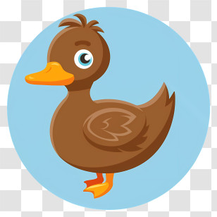 Brown Duck - Brown Duck Cartoon Illustration Transparent PNG
