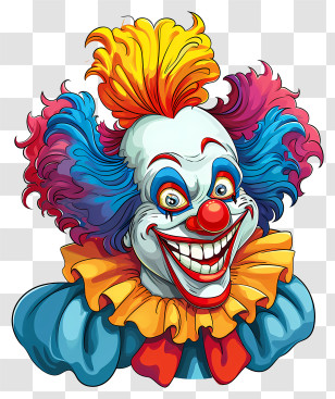 Clown - Colorful And Fun Cartoon Clown Transparent PNG