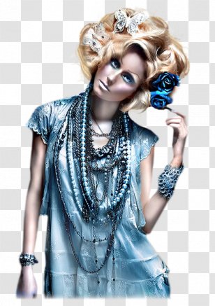 Bust Blond Hair Fashion - Watercolor - Cat Lady Transparent PNG
