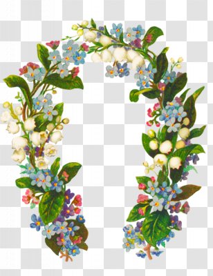 Flower Borders And Frames Picture Clip Art - Christmas Tree - Lily Of The Valley Transparent PNG