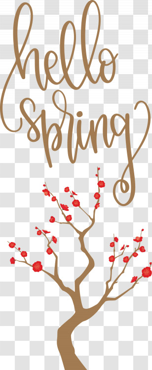 Hello Spring Spring Transparent PNG