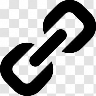 Hyperlink - Black And White - Symbol Transparent PNG