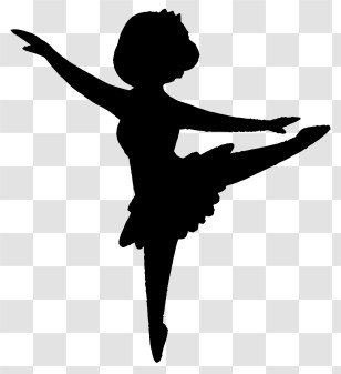 Dance - Ballerina Silhouette Illustration Transparent PNG