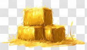 Stack Of Hay - Stack Of Yellow Hay Bales For Farming And Agriculture Transparent PNG