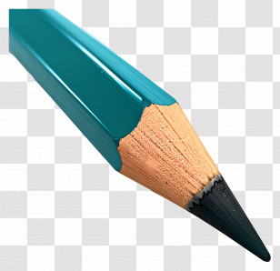 3d Pencil - Blue Pencil For Writing Transparent PNG