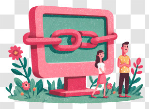 Technology Blockade - Linked Computer For Security Concept Transparent PNG